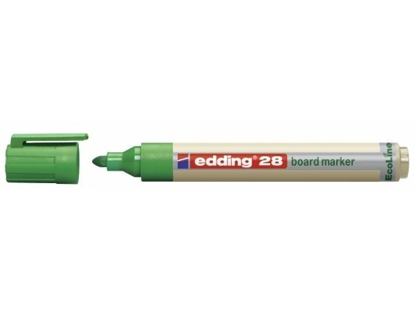 Whiteboardmarker Edding 28 Ecoline, rund, grøn
