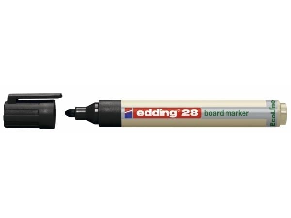 Edding 28 EcoLine, 1 kpl, Musta, Musta, Pyöreä, 1,5 mm, 3 mm
