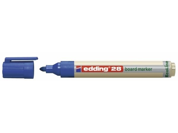 Whiteboard tusj edding 28 Ecoline, rund, blå