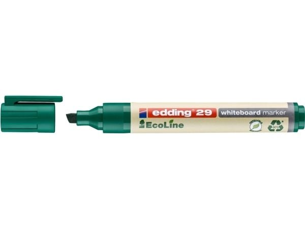 Edding 29, 1 stykker, Grønn, Meisel tupp, Grønn, Hvit, Rund, 1 mm