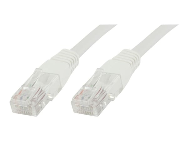 MicroConnect - Nettverkskabel - RJ-45 (hann) til RJ-45 (hann) - 0,5 m - UTP - CAT 6 - halogenfri - hvit