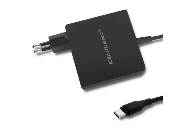 Qoltec 51741, Sisätila, AC, DC, 20,3 V, 4,5 A, 1,8 m, Musta