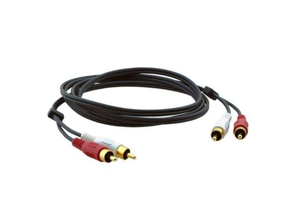 Kramer Electronics 2xRCA, M/M, 7.6m, RCA, Uros, RCA, Uros, 7,6 m, Musta