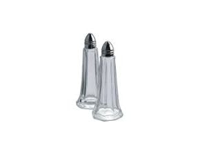 Peberstrøer 11 cm 1 hul Glas/Krom,stk