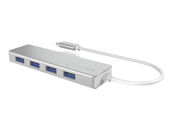 ICY BOX IB-HUB1425-C3 - Hub - 4 x SuperSpeed USB 3.0 - stasjonær