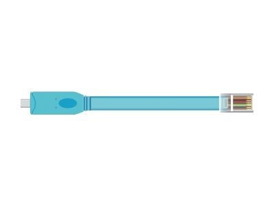 Delock - Sarjakaapeli - USB-C (han) til RJ-45 (han) - 3 m - EIA-232 - sininen
