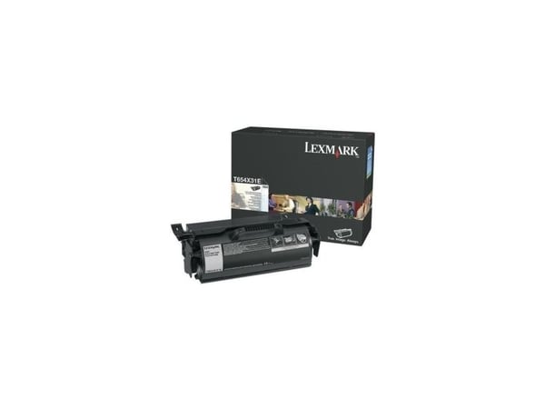 Lexmark - Ekstra høy ytelse - svart - original - tonerpatron - for Lexmark T654dn, T654dtn, T654n