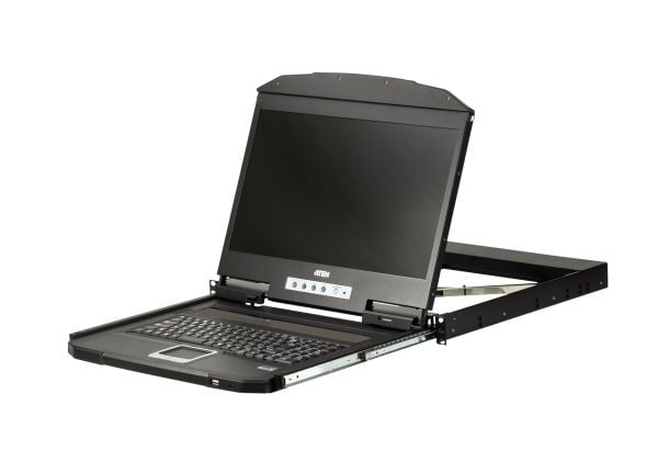 ATEN CL3100NX - KVM-konsol - USB - 18.5" - kan monteras i rack - 1366 x 768 @ 60 Hz - 250 cd/m² - 1000:1 - 5 ms - VGA, USB - svart - 1U