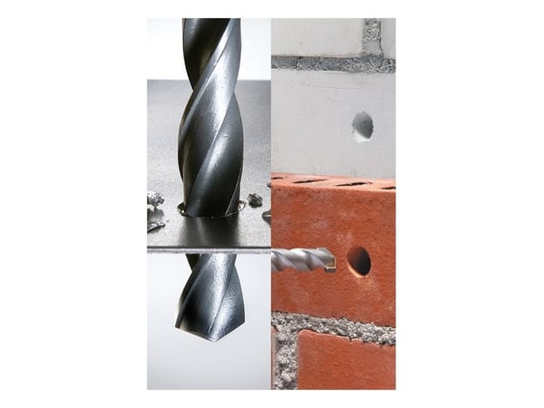 kwb 420200, Drill, Drill bit set, Plast, Profil, Blad metall, Tre, Høy-Hastighets Stål (HHS), 4, 5, 6, 8 mm, 4, 5, 6, 8 mm
