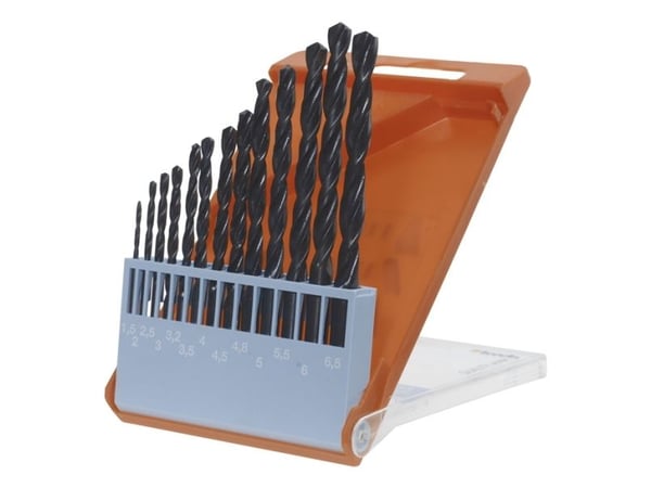 kwb 429040, Drill, Drill bit set, Høyrehåndsrotasjon, Plast, Profil, Blad metall, 118°, Høy-Hastighets Stål (HHS)