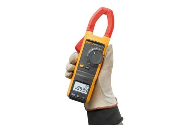 Fluke 381, LCD, CAT III 1000V, CAT IV 600V, 350 g, Gult
