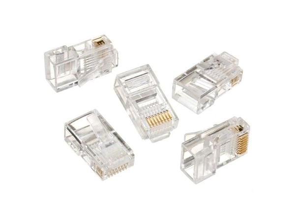 Gembird LC-8P8C-001/100, 8P8C (RJ-45), Läpinäkyvä, Cat5, Kulta, CE, ISO 9002, RoHS