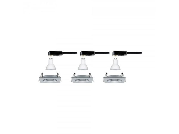 Paulmann 934.74, Indbygget lysplade, GU10, 3 pære(r ), LED, 2700 K, Aluminium