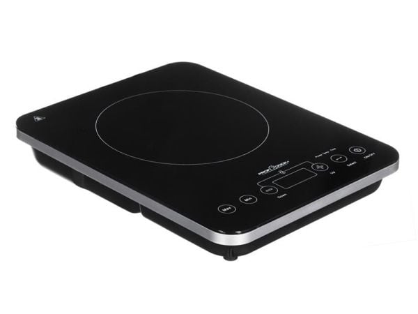 ProfiCook PC-EKI 1062 - Elektrisk varmeplate - 2 kW - rustfritt stål / svart