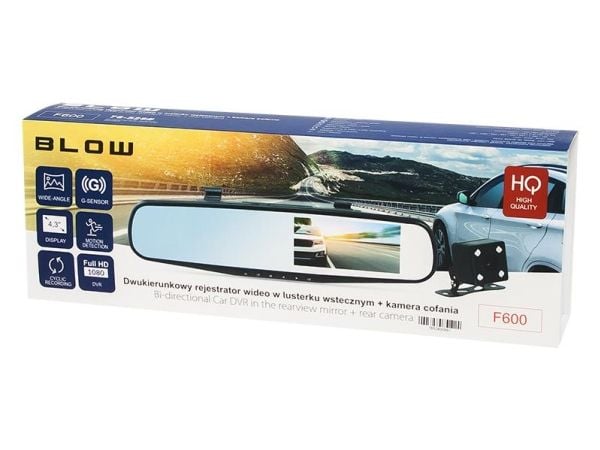 Blow BLACKBOX DVR F600BLOW - Instrumentpanelkamera - 1 080 p / 30 fps - G-Sensor