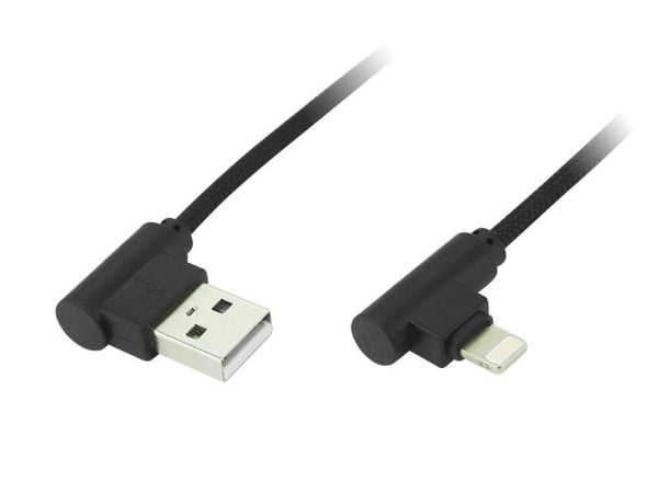 USB Blow USB-A-kabel - 1 m svart (66-119#)