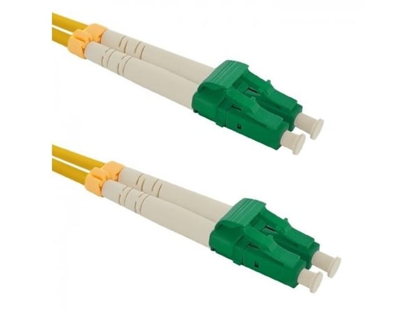 Qoltec - Koblingskabel - LC/APC-enkeltmodus (hann) til LC/APC-enkeltmodus (hann) - 2 m - fiberoptisk - dupleks - 9 / 125 micron - G.652D - halogenf...