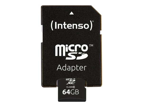 Micro SDXC 64GB Intenso 1 Adapter Class 10