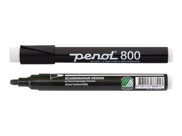 Whiteboardmarker Penol 800 sort 1,5mm (stk.)