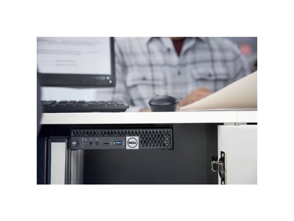 Dell VESA Mount - Asiakasasennus - Järjestelmän kiinnityskannatin - sovitinkotelolla - OptiPlex 3090 (micro), 5080 (micro) -malleihin