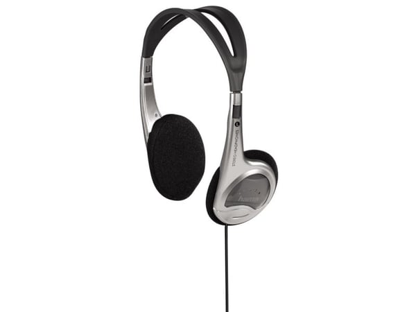 Hama HK-229, Koblet med ledninger (ikke trådløs), 20 - 20000 Hz, Musikk, Hodetelefoner, Sort, Sølv
