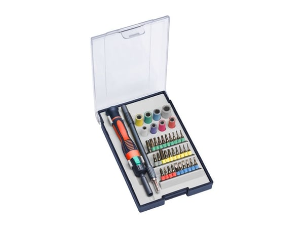 kwb 115700, 30 kpl, Phillips, Pozidriv, Paikka, Star, 1 x T 4, 1 x T 5, 1 x T 6, 1x T 7, 1 x T 8, 1 x T 9, 1 x T 10, 1 x T 15, 1 x T 20 1 x 0.7 mm,...