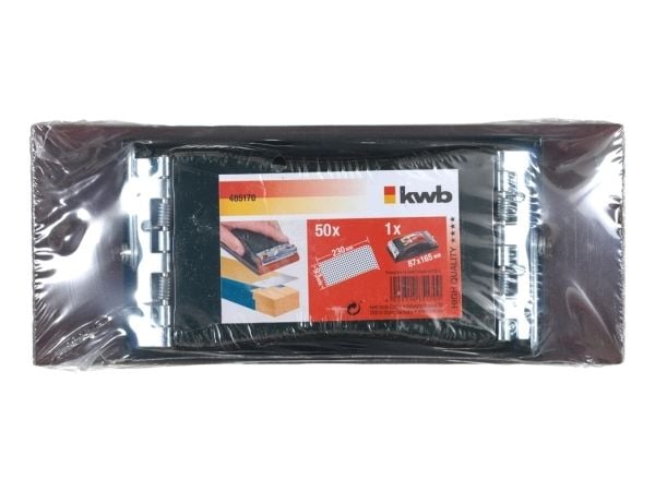 kwb 485170, Fleksibel, Slipebrett, Brun, 230 x 93 mm