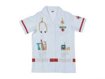 Theo Klein 4614, Fansy costume, Barn, Unisex, Uniform, Röd, Vit, Alla