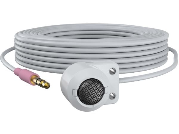 Axis 01560-001, Turvakameramikrofoni, -22 dB, 20 - 20000 Hz, Langallinen, 3.5 mm (1/8"), Valkoinen