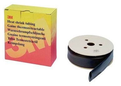 3M TE100034830, Krympslang, Svart, 11 m, 2,4 mm, 135 ° C