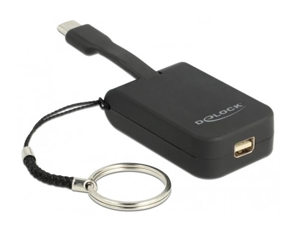Delock - Ekstern videoadapter - VL100 - USB-C - Mini DisplayPort - svart