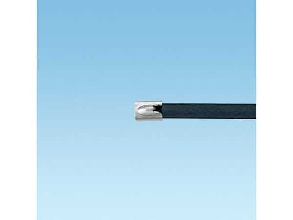 Panduit MLTFC2S-CP316, Kaksiaukkoinen johdinside, Polyesteri, Ruostumaton teräs, Musta, 5,08 cm, 1 pää(t), 201 mm