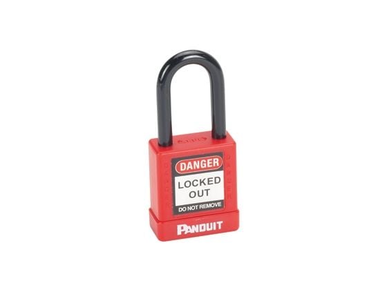 Panduit PSL-8, Tradisjonell, Nøkkellås, Rød, Aluminium, 4 cm, 4,5 cm