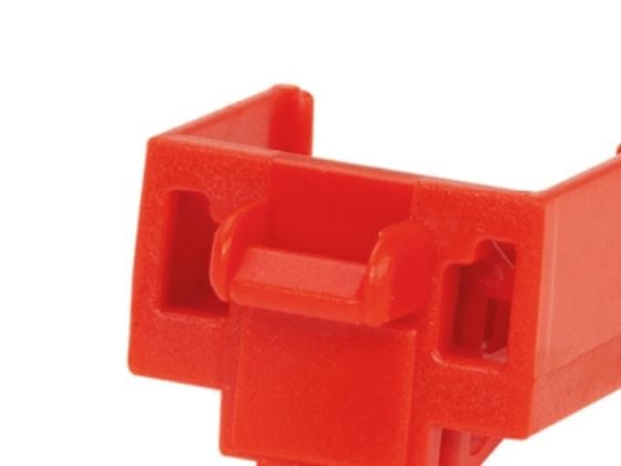 Panduit Jack Module Blockout Device - Jakkmodulblokkering - rød (en pakke 10)