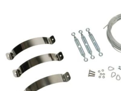 Metalbestos skorsten uØ 250mm bardunsæt med 10 mtr. wire