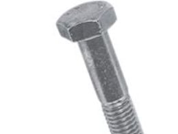 6kt bolt M24x100 8.8 - FZV DIN 931 6kt skruer delgevind stål 8.8 1 stk