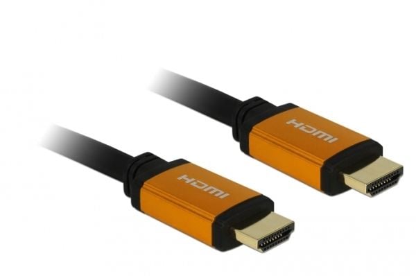 DeLOCK HDMI uros -> HDMI uros 50 cm Musta, kultainen
