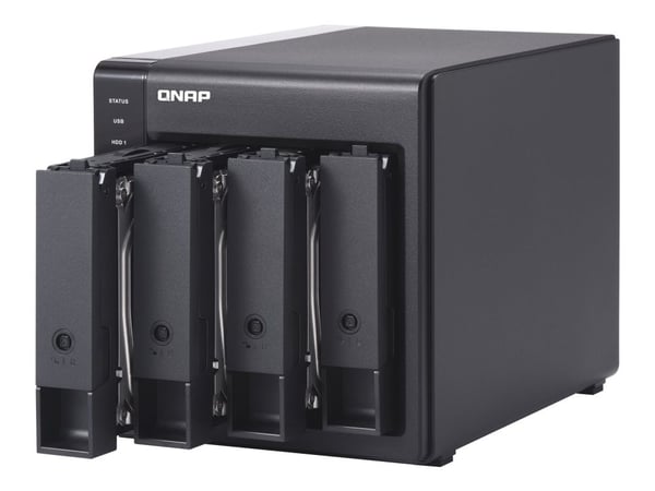 QNAP TR-004 - Hårddiskarray - 0 TB - 4 fack (SATA-300) - USB 3.2 Gen 1 (extern) QNAP TR-004 - Hårddiskarray - 0 TB - 4 fack (SATA-300) - USB 3.2 Gen 1 (extern)