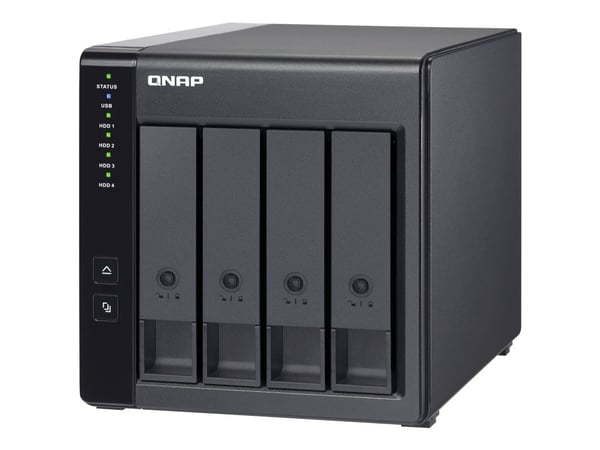 QNAP TR-004 - Harddiskarray - 0 TB - 4 brønner (SATA-300) - USB 3.2 Gen 1 (ekstern)