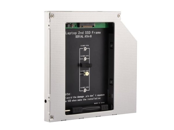 Gembird A-SATA12M2-01 - Uttagbar harddiskramme - 5.25" Slim Line to M.2