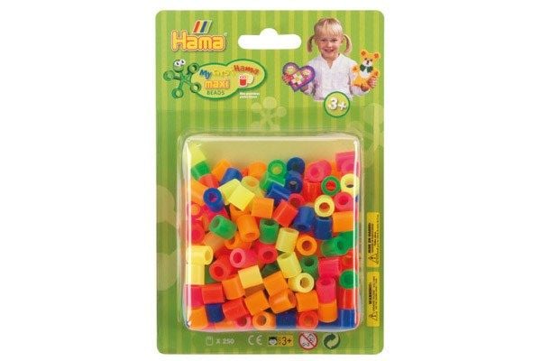 Hama maxi perler i blister 250 stk. mix 51