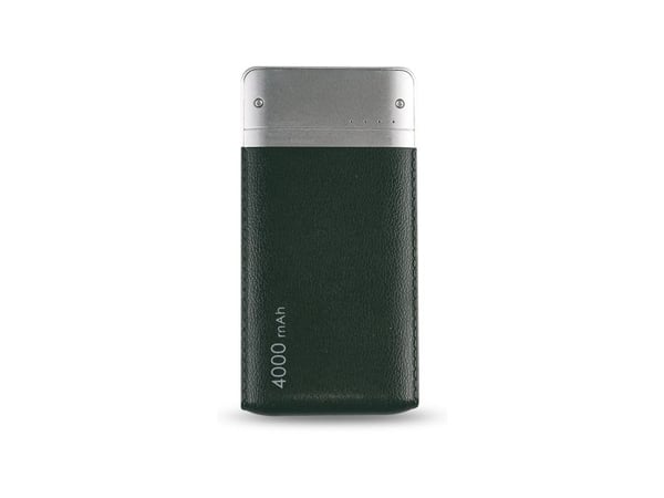 RealPower PB-4000 Fashion, 4000 mAh, Lithium Polymer (LiPo), Sort, Sølv