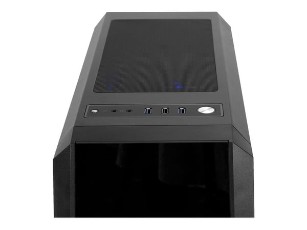 Chieftec Gamer Series SCORPION II - Tower - ATX - sidepanel med vindu (herdet glass) - ingen strømforsyning (ATX) - svart - USB/lyd