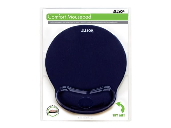 Allsop Comfort - Musematte med håndleddsstøtte - blå