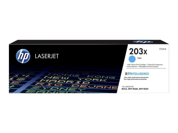 HP 203X - Høy ytelse - cyan - original - LaserJet - tonerpatron (CF541X)