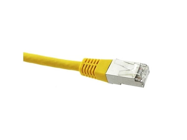 Black Box GigaTrue - Koblingskabel - RJ-45 (hann) til RJ-45 (hann) - 50 cm - S/FTP - CAT 6 - flertrådet - gul