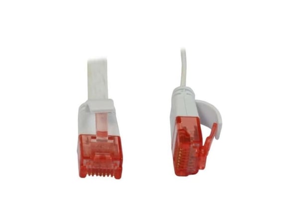 Patchkabel RJ45 CAT6 250 MHz 0,25 m vit UTP U/UTP PVC flat Synergy 21