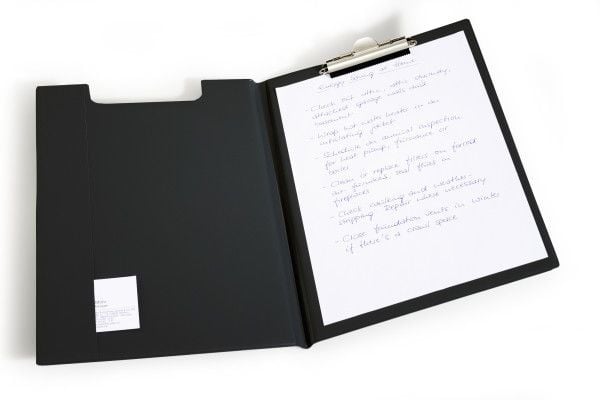 DURABLE Blockmapp A4 klämlock topp 330x15,5x235mm svart