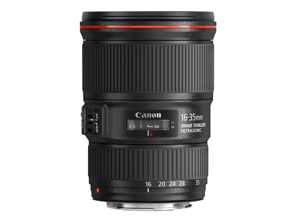 Canon EF - Vidvinkelzoomobjektiv - 16 mm - 35 mm - f/4.0 L IS USM - Canon EF - for EOS 100, 1200, 6D, 70, 700, Kiss X6i, Kiss X7, Kiss X70, Kiss X7...