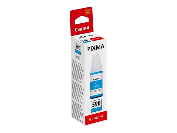 Canon GI 590 C - 70 ml - cyan - original - blekkrefill - for PIXMA G1500, G1501, G1510, G2500, G2501, G2510, G3500, G3501, G3510, G4410, G4500, G4511